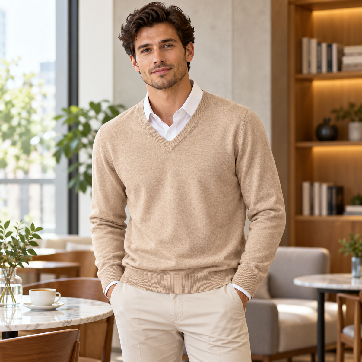 Men's Crew Neck Knit Sweater