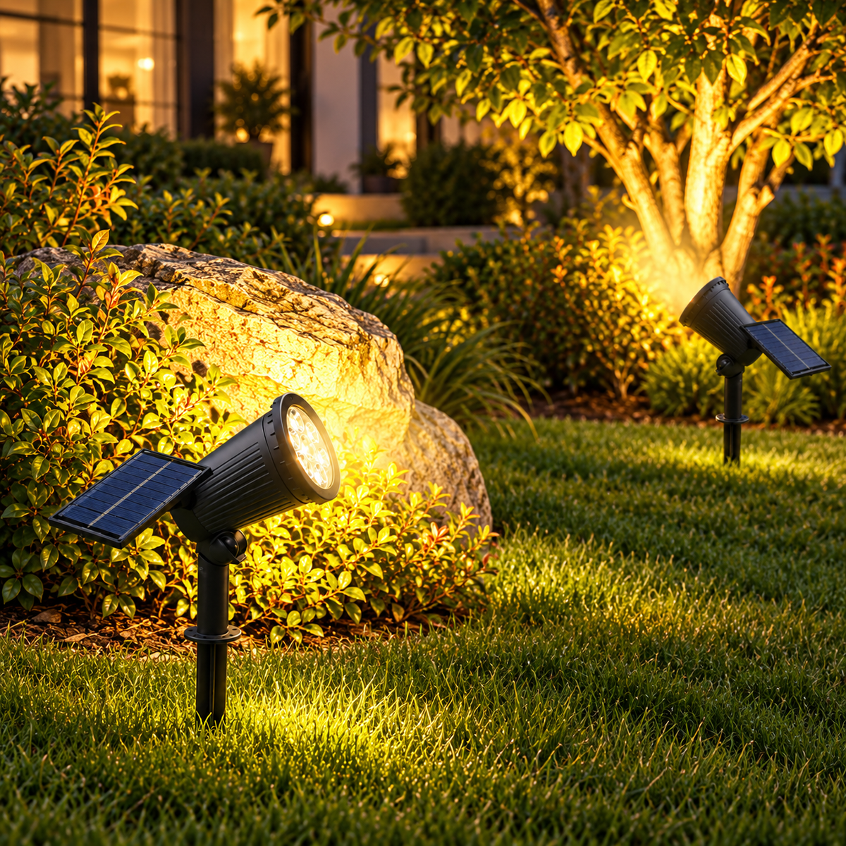 Tilting Solar Garden Spotlight