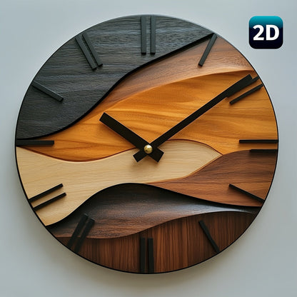 Silent Round Wall Clock