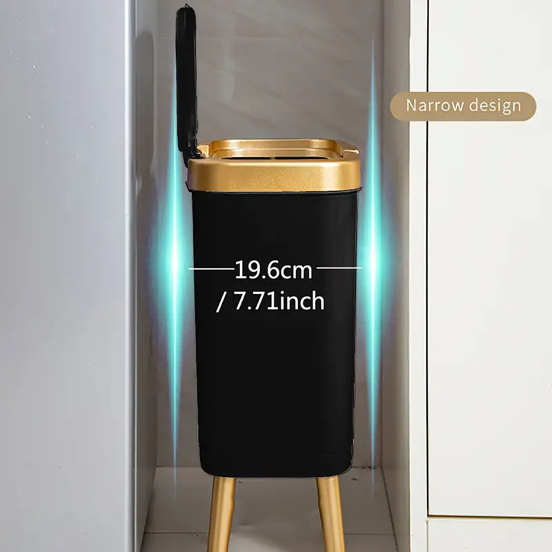 15L Odor-Sealing Trash Can with Legs