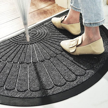 Semi-Circle Rubber Entry Door Mat
