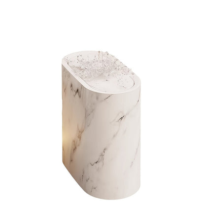 Marble-Effect Bin with Lid