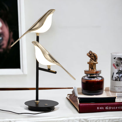 Golden Birds LED Table Lamp