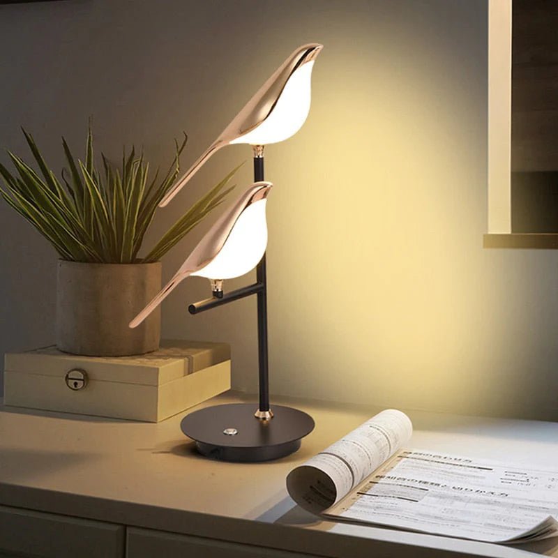 Golden Birds LED Table Lamp