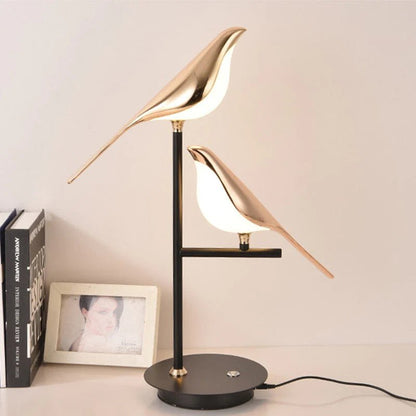 Golden Birds LED Table Lamp