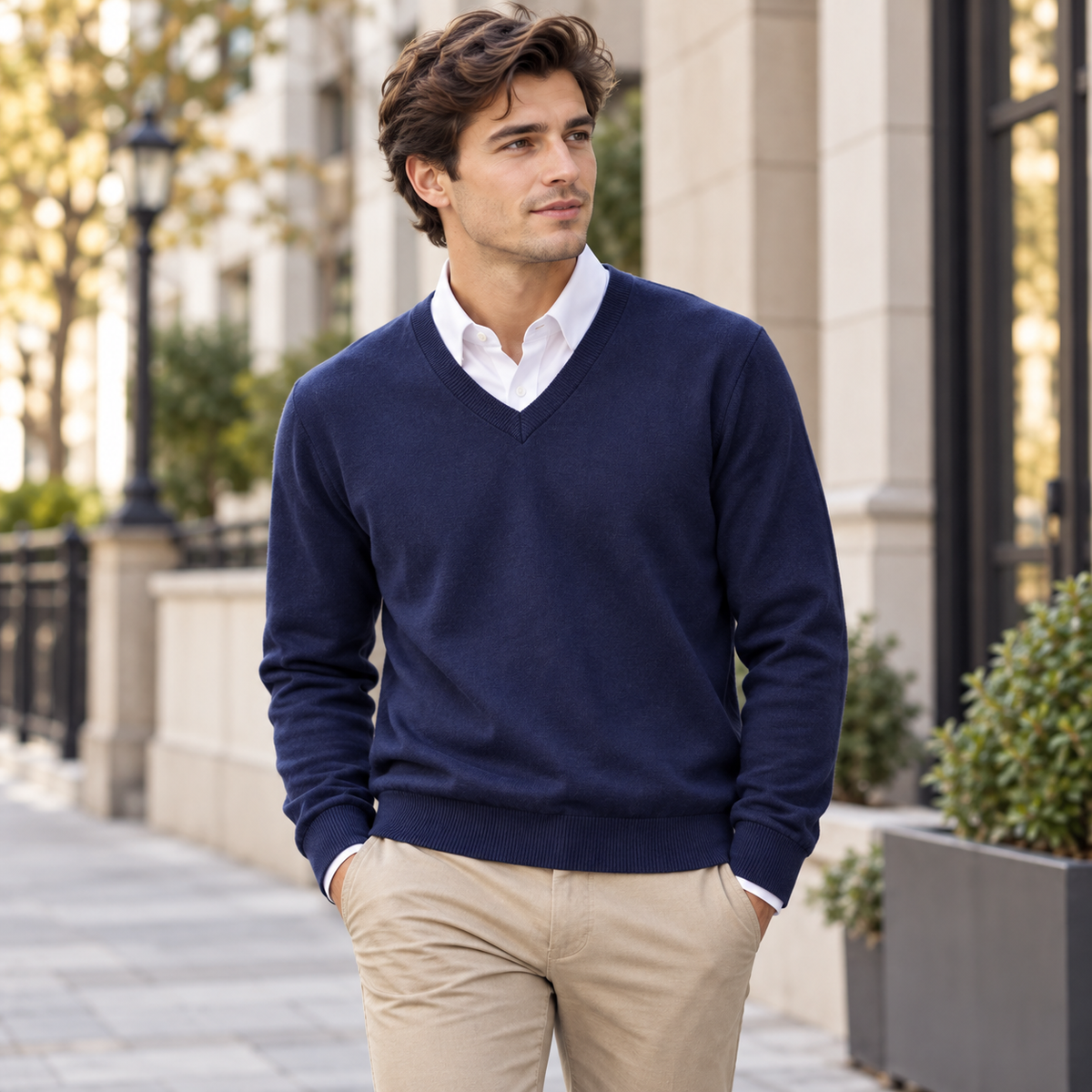 Men's Crew Neck Knit Sweater