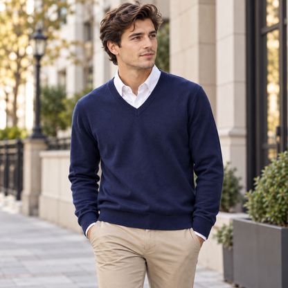 Men's Crew Neck Knit Sweater