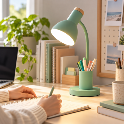 LED Desk Lamp with Pen Holder