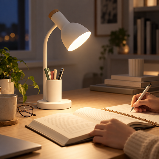 LED Desk Lamp with Pen Holder
