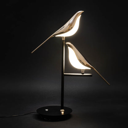 Golden Birds LED Table Lamp