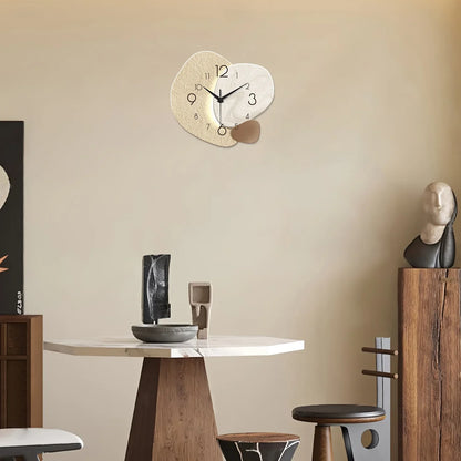 Stone-Effect Silent Wall Clock
