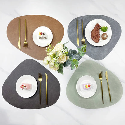 Double-Sided Faux Leather Placemats