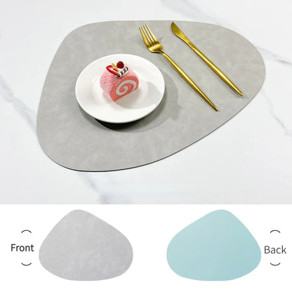 Double-Sided Faux Leather Placemats