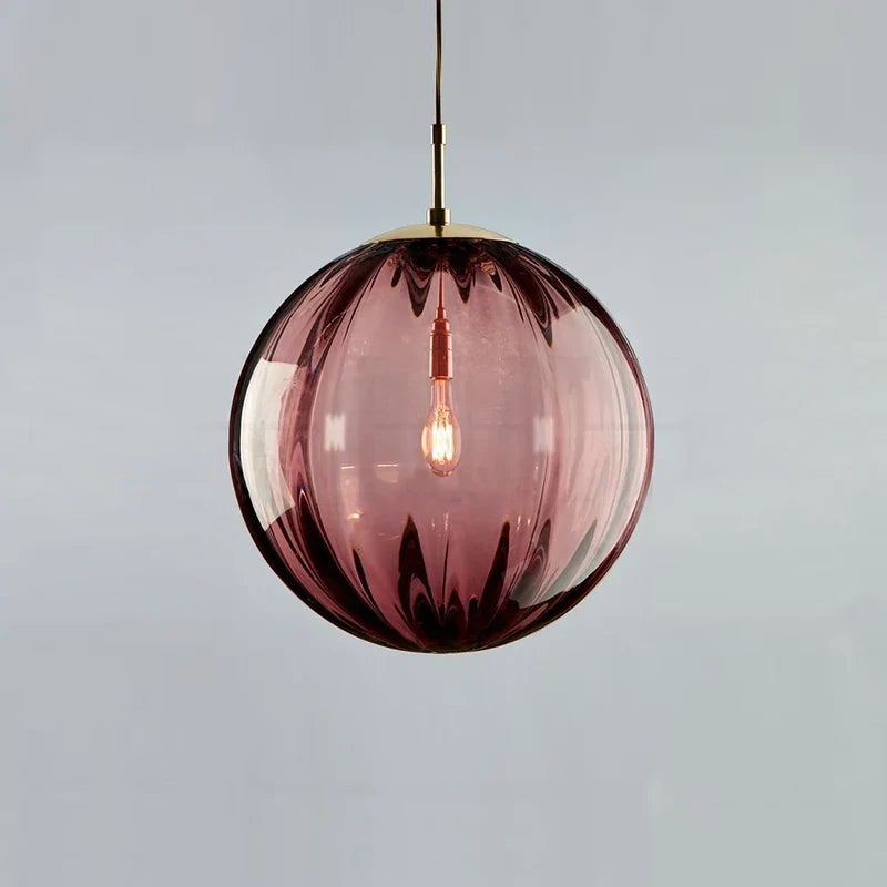 Glass Ball Pendant Light