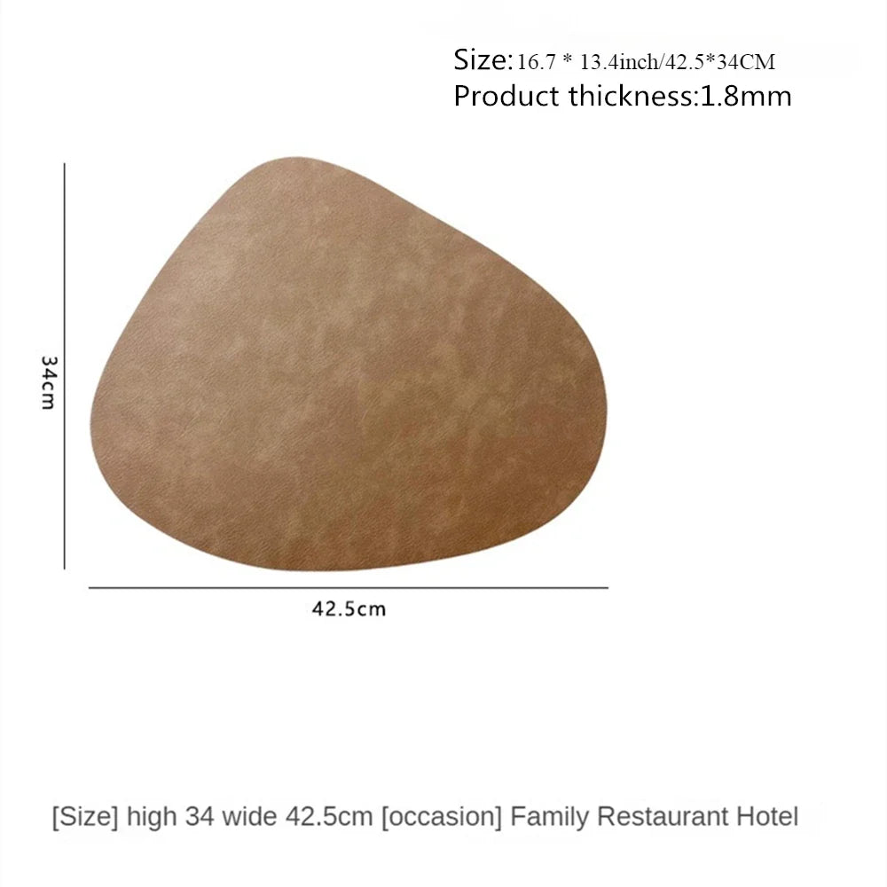 Double-Sided Faux Leather Placemats