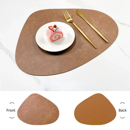Double-Sided Faux Leather Placemats