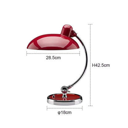 Bauhaus Curved Metal Table Lamp
