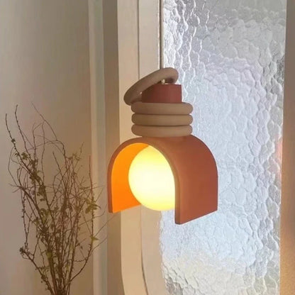 Wabi-Sabi Japanese Resin Pendant Light