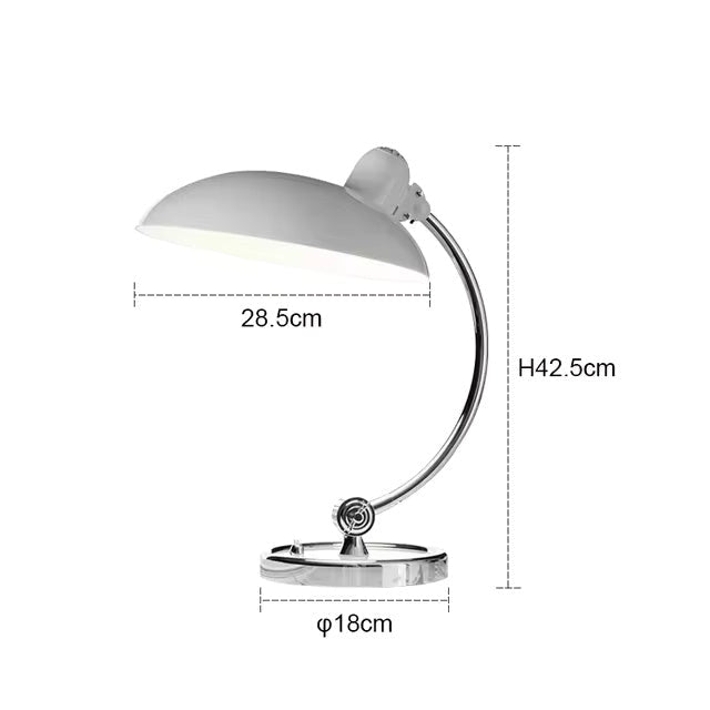 Bauhaus Curved Metal Table Lamp
