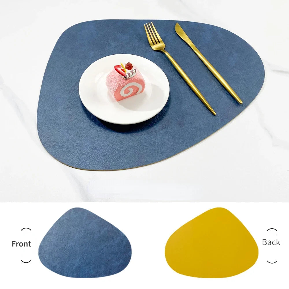 Double-Sided Faux Leather Placemats