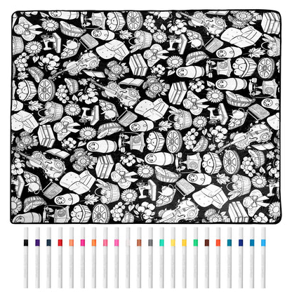 Food design blanket with 24 markers