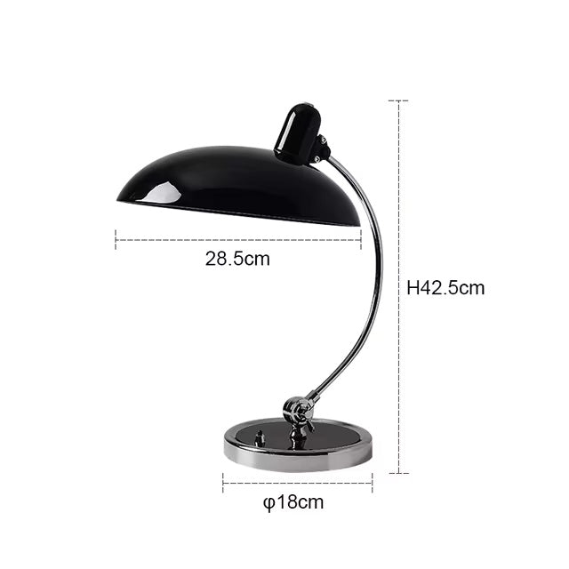 Bauhaus Curved Metal Table Lamp