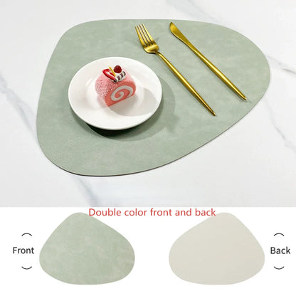 Double-Sided Faux Leather Placemats