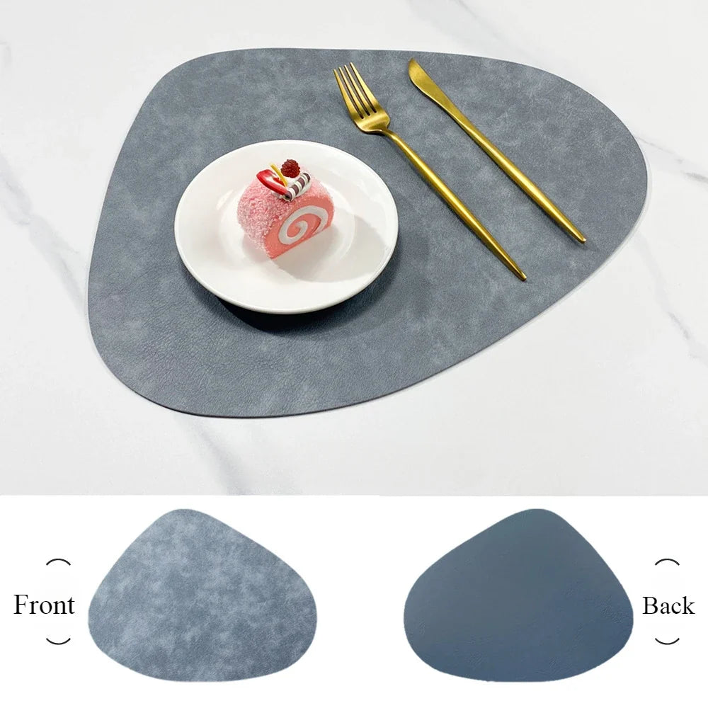 Double-Sided Faux Leather Placemats
