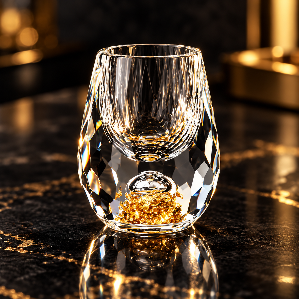 Sequined Crystal Shot Glass Set