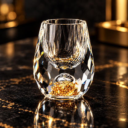 Sequined Crystal Shot Glass Set