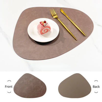Double-Sided Faux Leather Placemats
