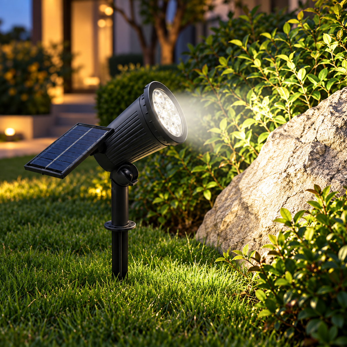 Tilting Solar Garden Spotlight