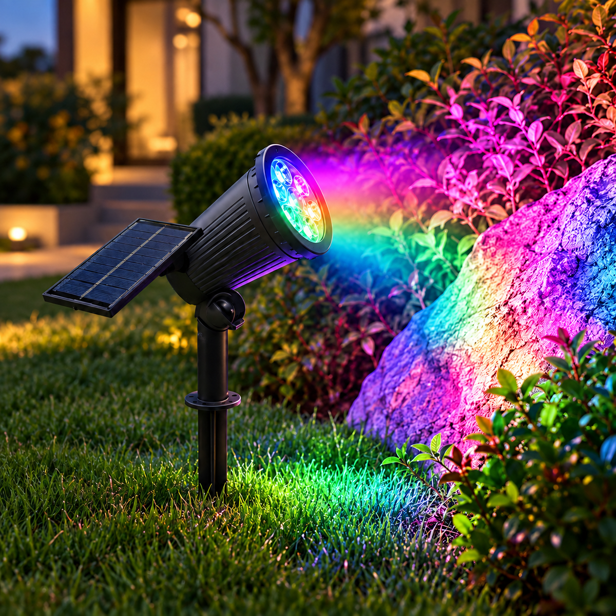 Tilting Solar Garden Spotlight