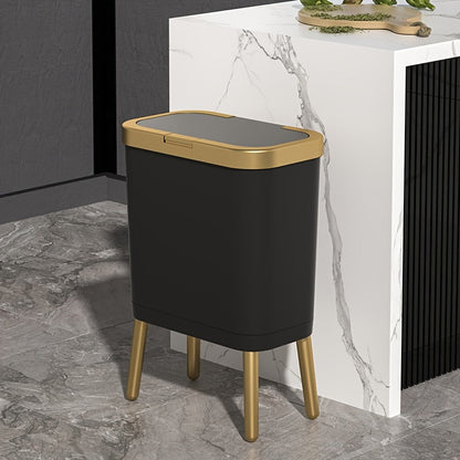 15L Odor-Sealing Trash Can with Legs