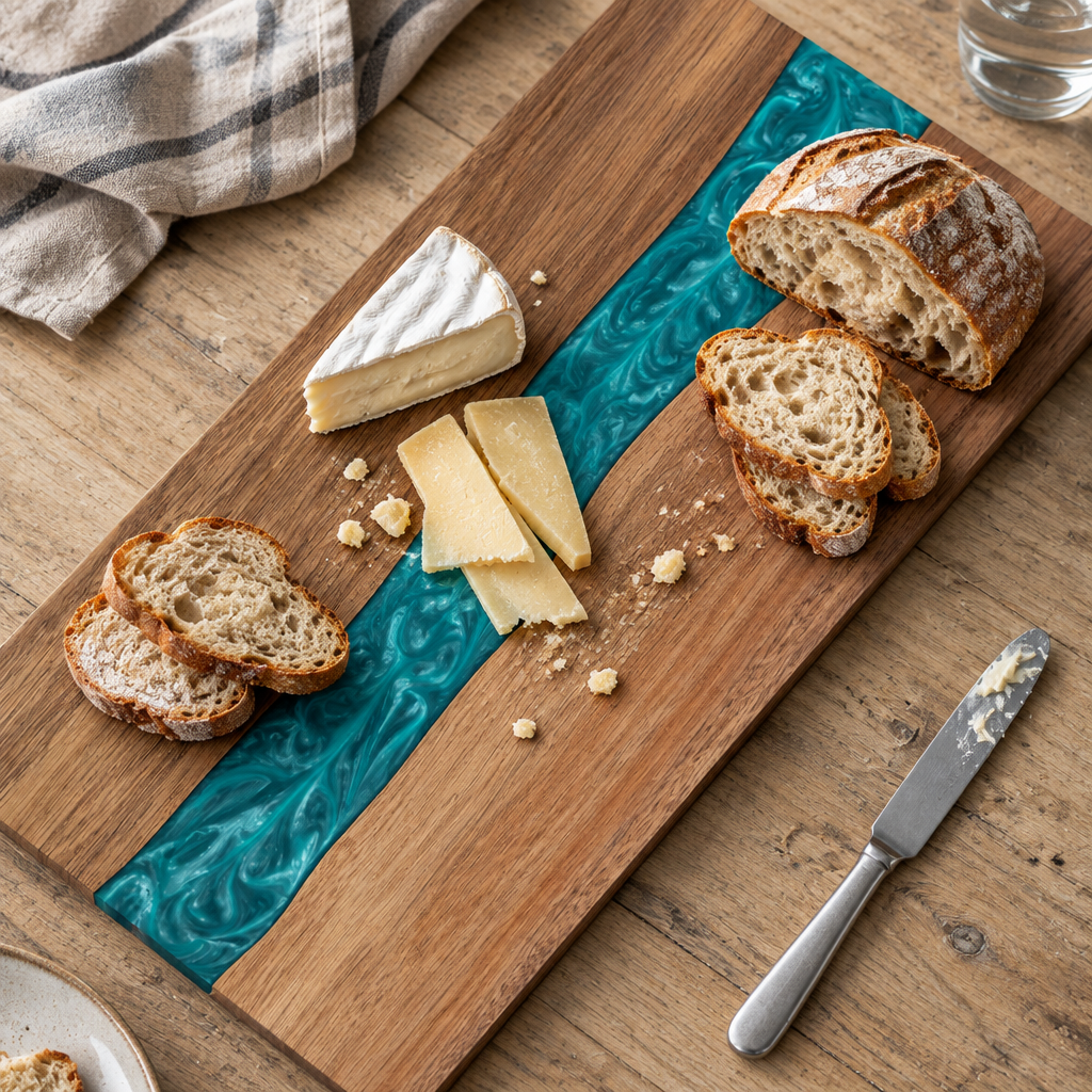 Resin River Acacia Charcuterie Board