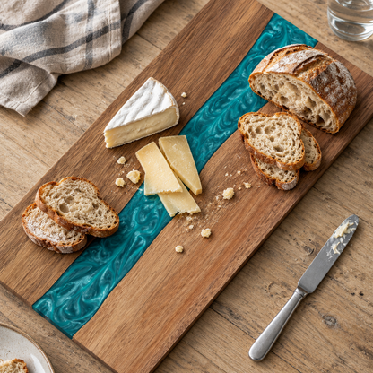 Resin River Acacia Charcuterie Board