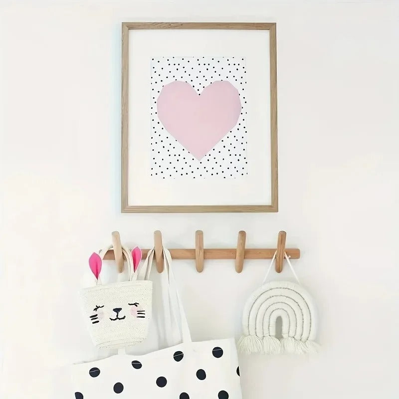 Solid Oak Wall Rack