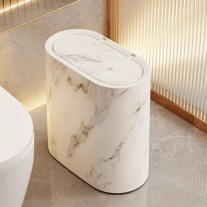 Marble-Effect Bin with Lid