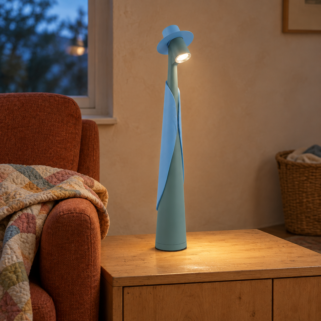 Rechargeable LED Hat Lamp, Blue Green
