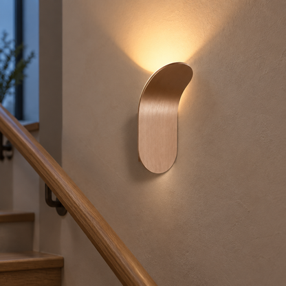 Nordic Minimalist LED Wall Lamp, Champagne