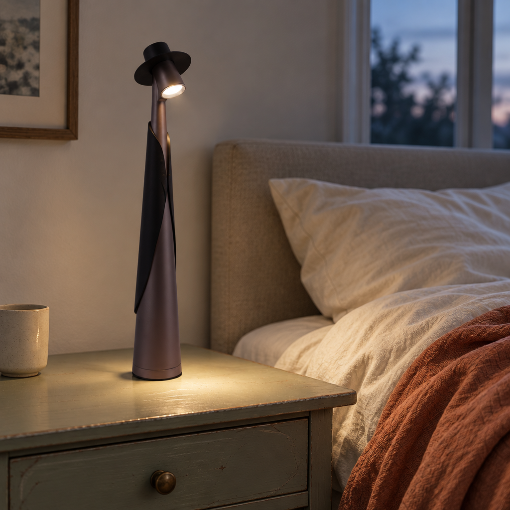 Rechargeable LED Hat Lamp, Deep Grey
