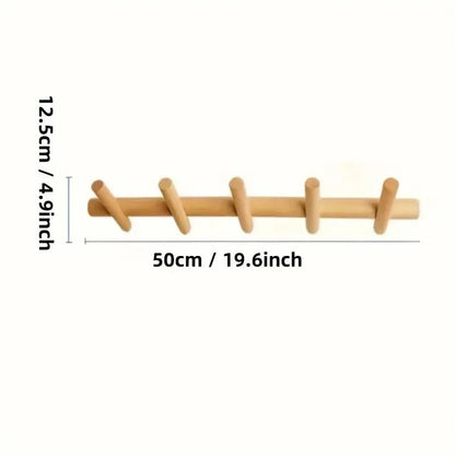 Solid Oak Wall Rack