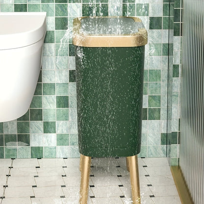 15L Odor-Sealing Trash Can with Legs