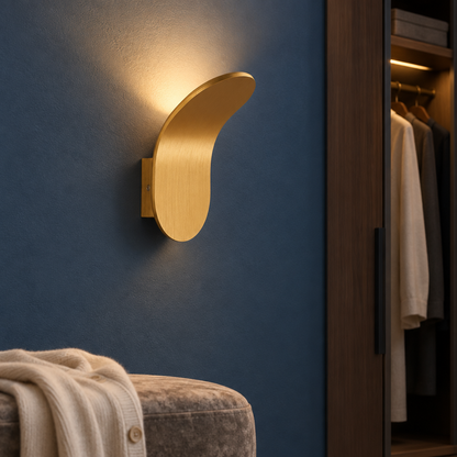 Nordic Minimalist LED Wall Lamp, Gold