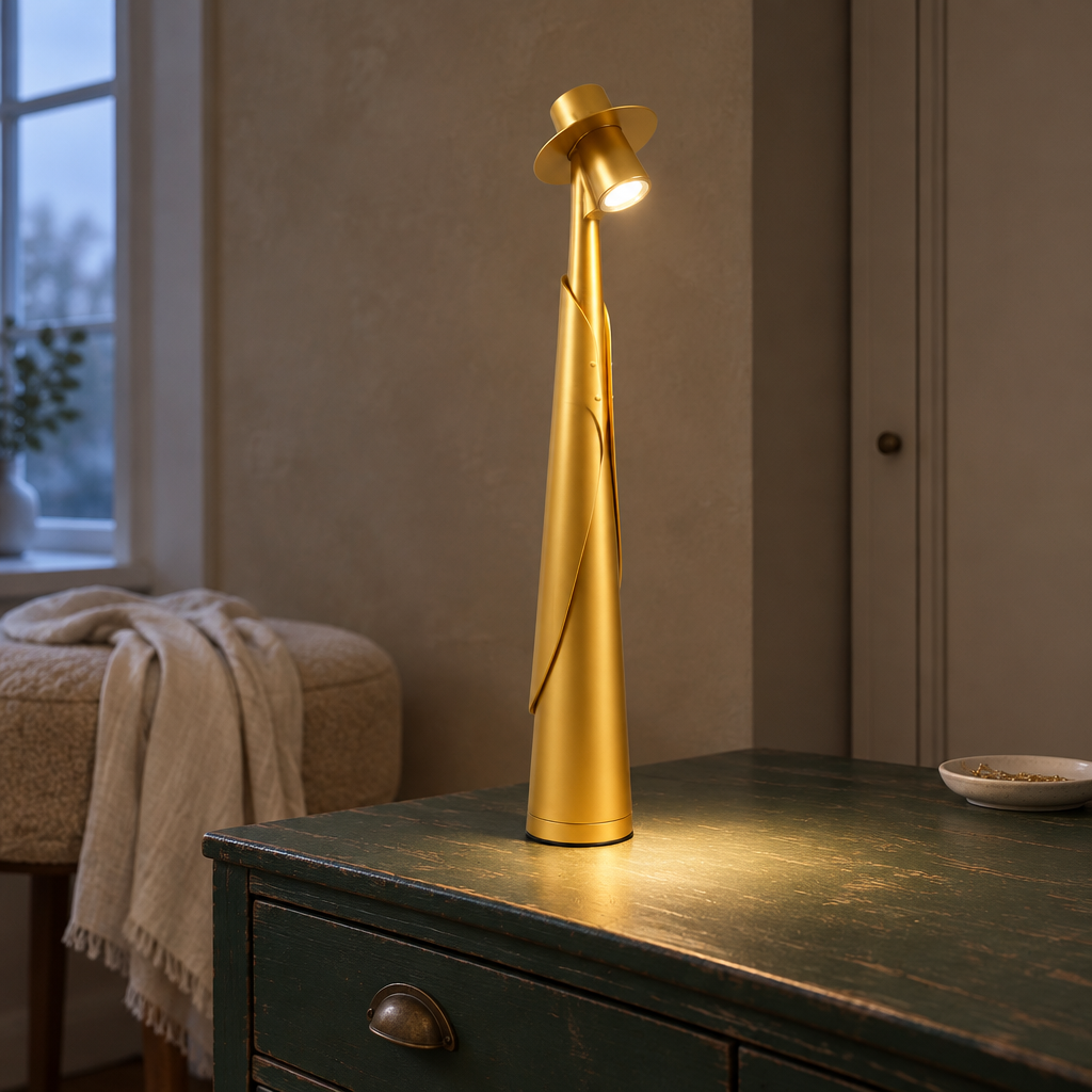 Rechargeable LED Hat Lamp, Gold