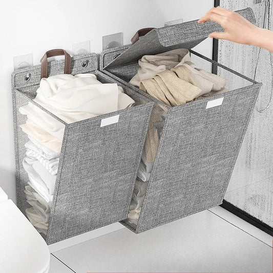 Foldable Wall-Mounted Laundry Basket
