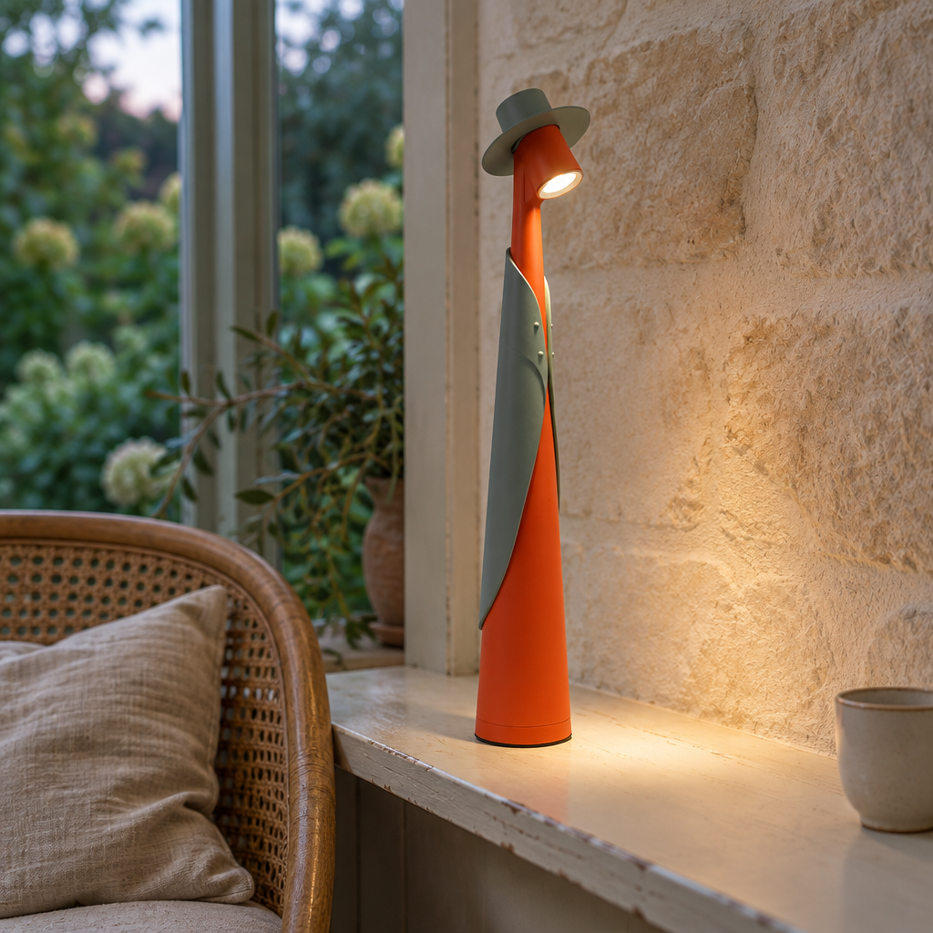Rechargeable LED Hat Lamp, Orange Green