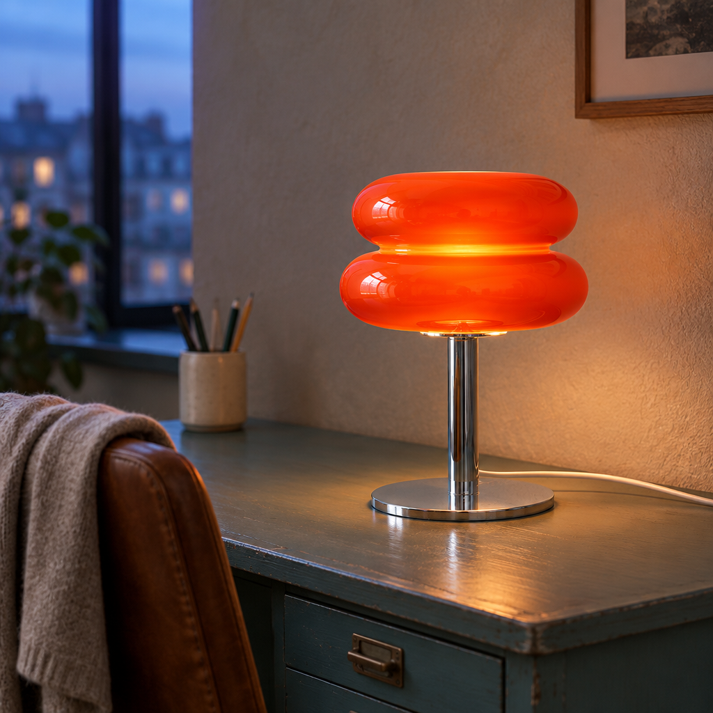 Retro Glass Table Lamp