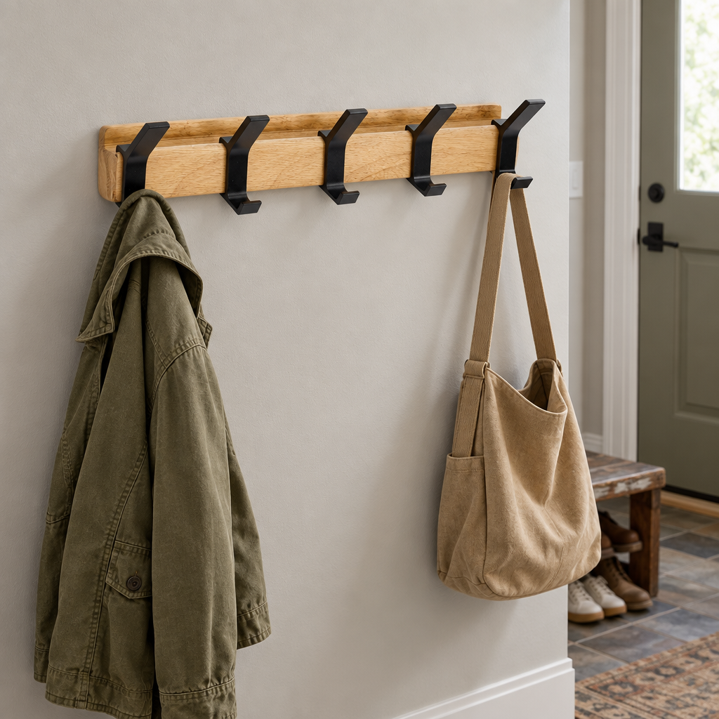 Adjustable Wall Coat Rack